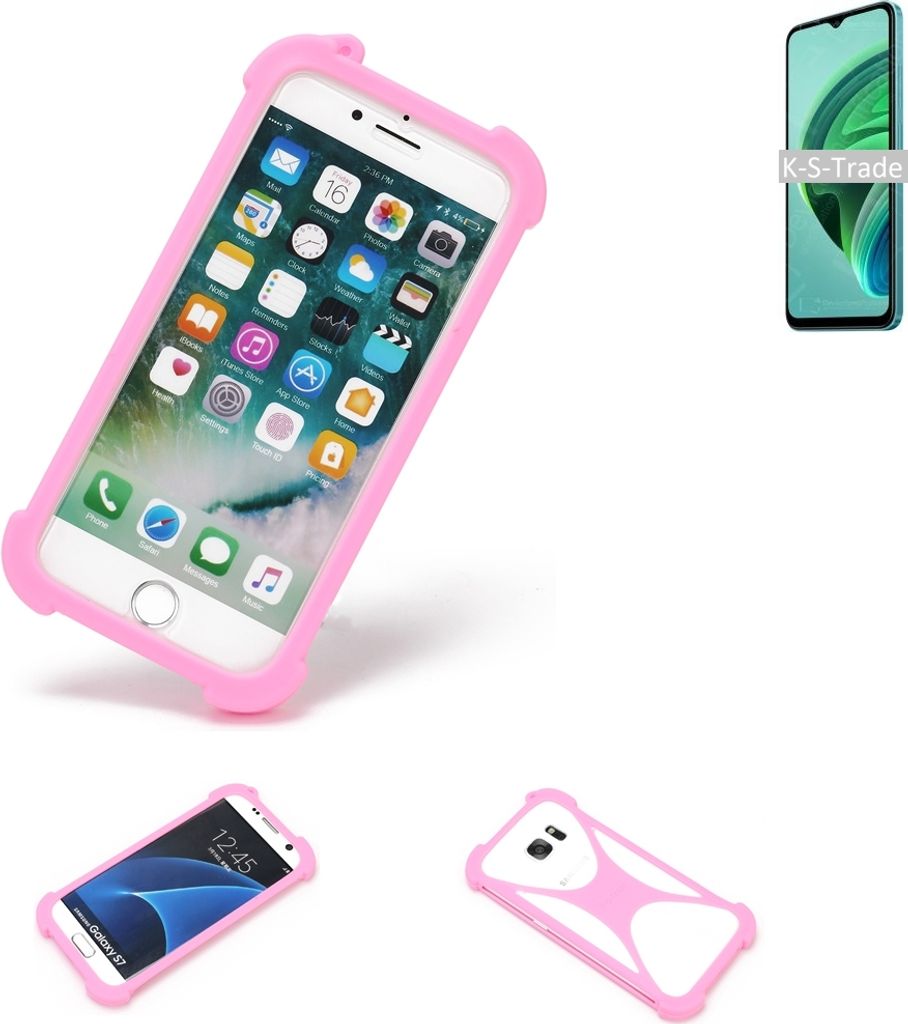 K-S-Trade Handy Hülle kompatibel mit Xiaomi Redmi Note 11E 5G Schutz Hülle Bumper Silikon Schutz Hülle Cover Case Silikoncase Silikonbumper TPU