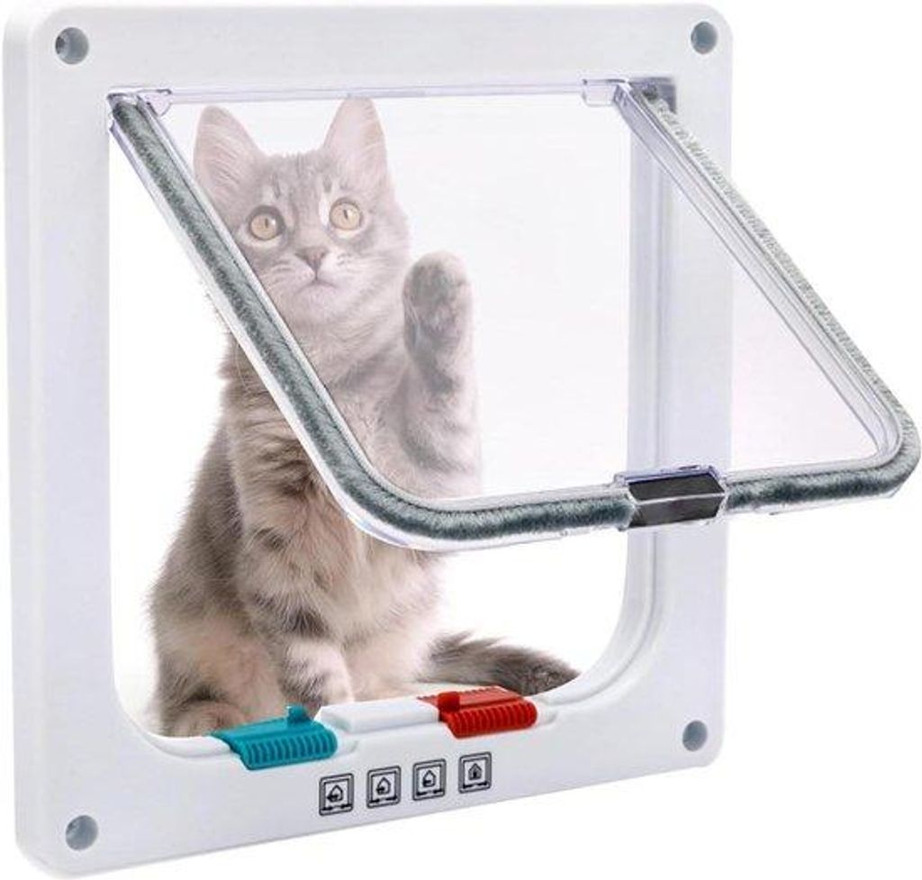 Kleine automatische Katentür mit Mikrochipidentifikation