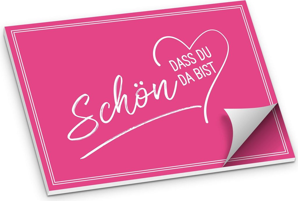 ITENGA Tischset A3 Schön dass du da bist V2 pink