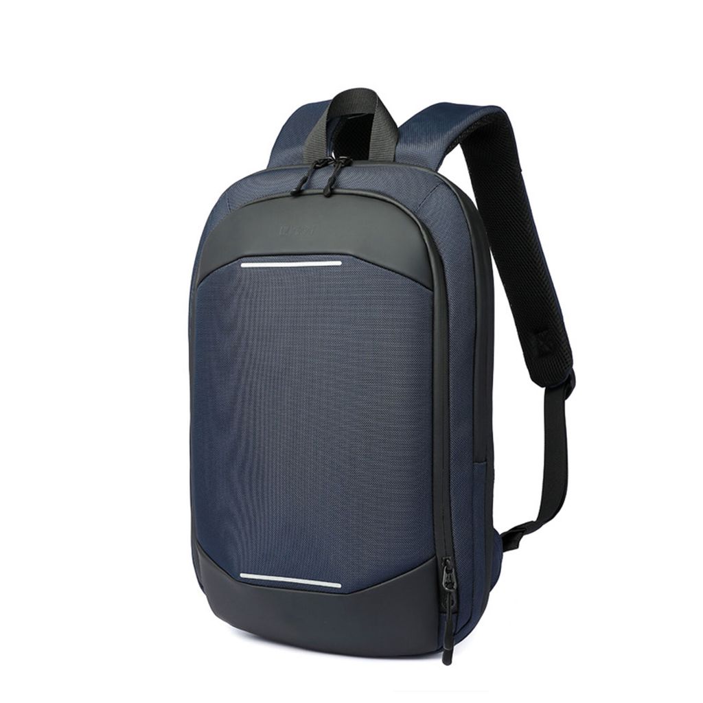 STILVORA Rucksacktaschen Slim Laptop-Rucksack 14 Zoll, Herren, Business, Leicht, Freizeit, Erweiterbar, Notebook Tasche, Schule & Büro, Blau