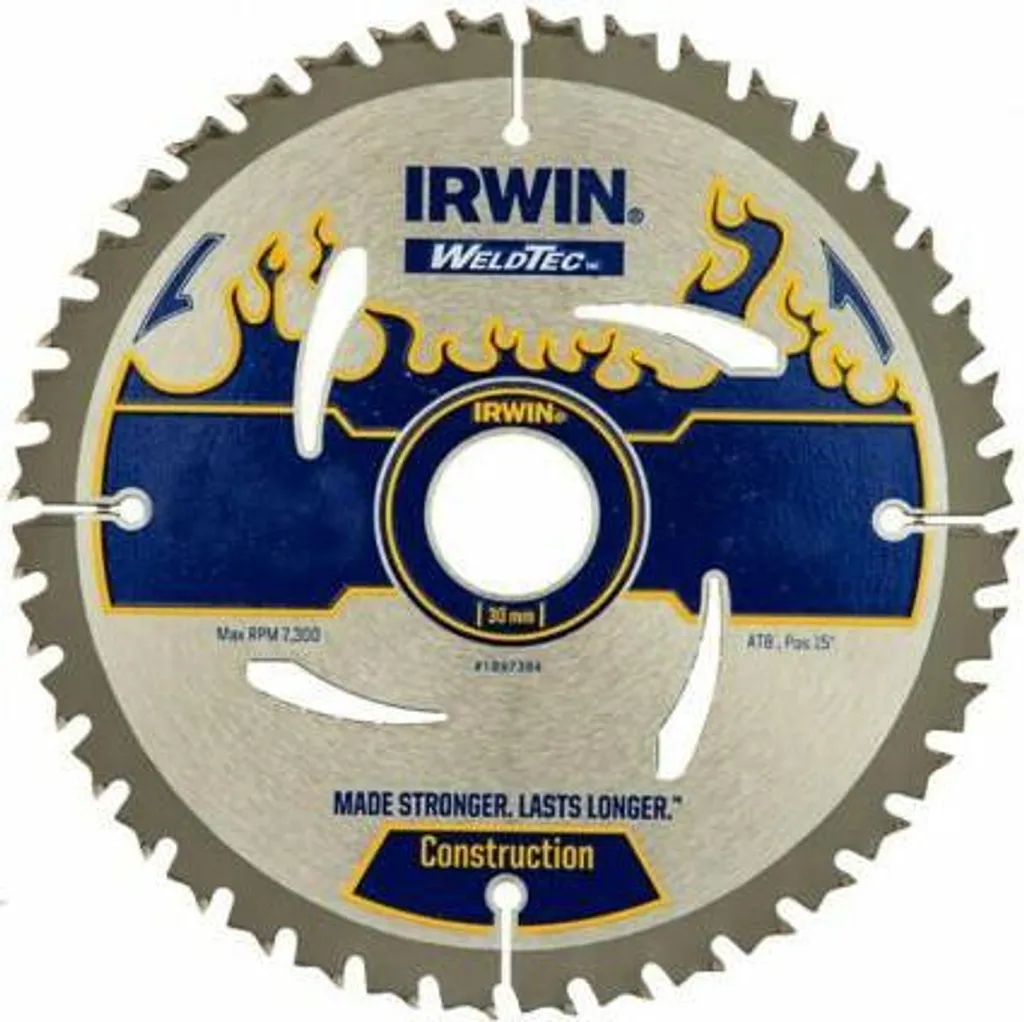 Lame Irwin Csb 160x20mm 40Z avec dents en carbure pour finition soignée