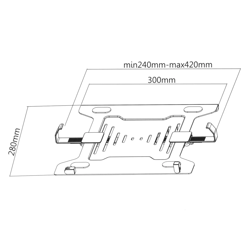 Supporto Montaggio Laptop - Base per PC Portatile Regolabile Offerta - 6