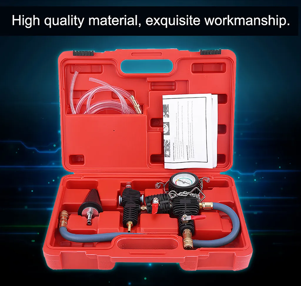 Kit purgeur de radiateur pneumatique et remplissage à vide de liquide
