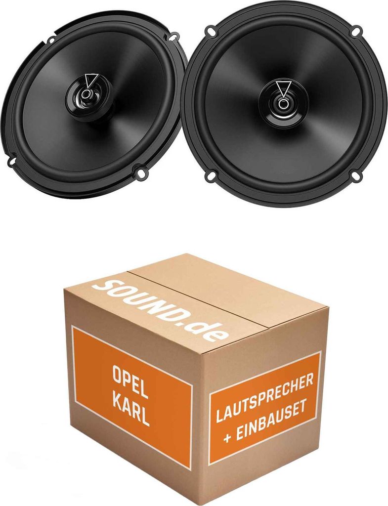 Lautsprecher Boxen Einbaupaket vorne JBL Club 3 64FSL passend für Opel Karl | 2x Tief-Mitteltöner mit integriertem Hochtöner 165W MAX