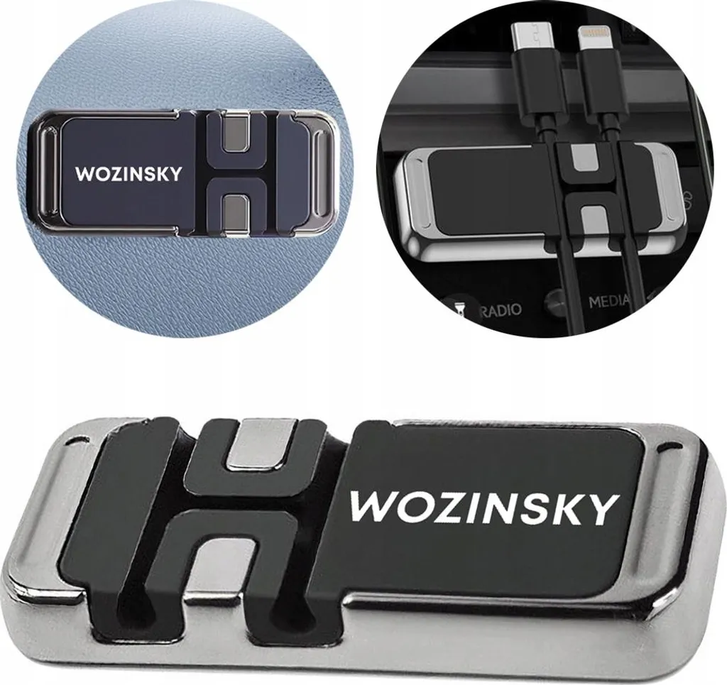 Wozinsky Supporto magnetico per telefono con organizer per cavi (Wmcdo-B1)