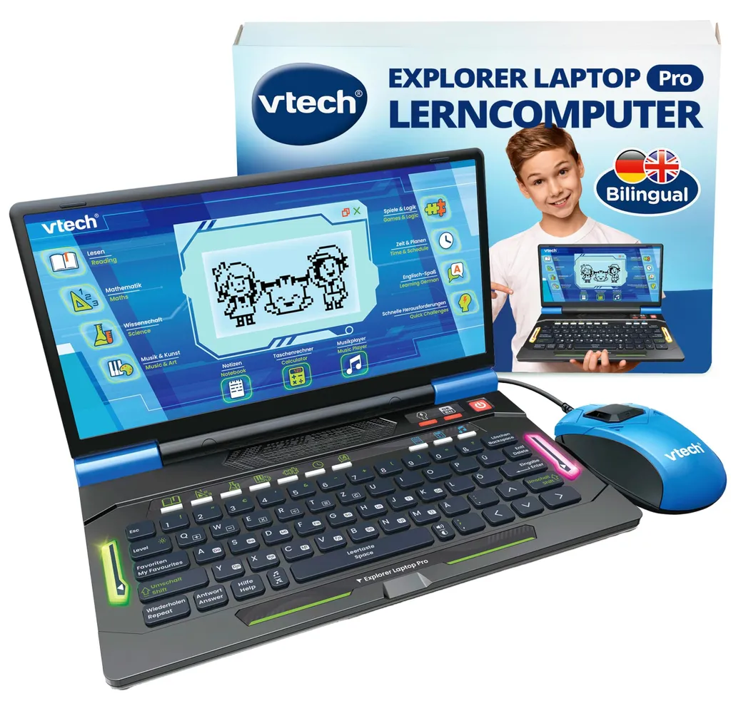 V-Tech Explorer Laptop Pro : Ordinateur Éducatif Enfant 6-12 Ans