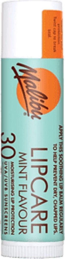 Malibu Sun Stick Lip Balm SPF30 Mint Flavour lippenbalsem Productafbeelding 
