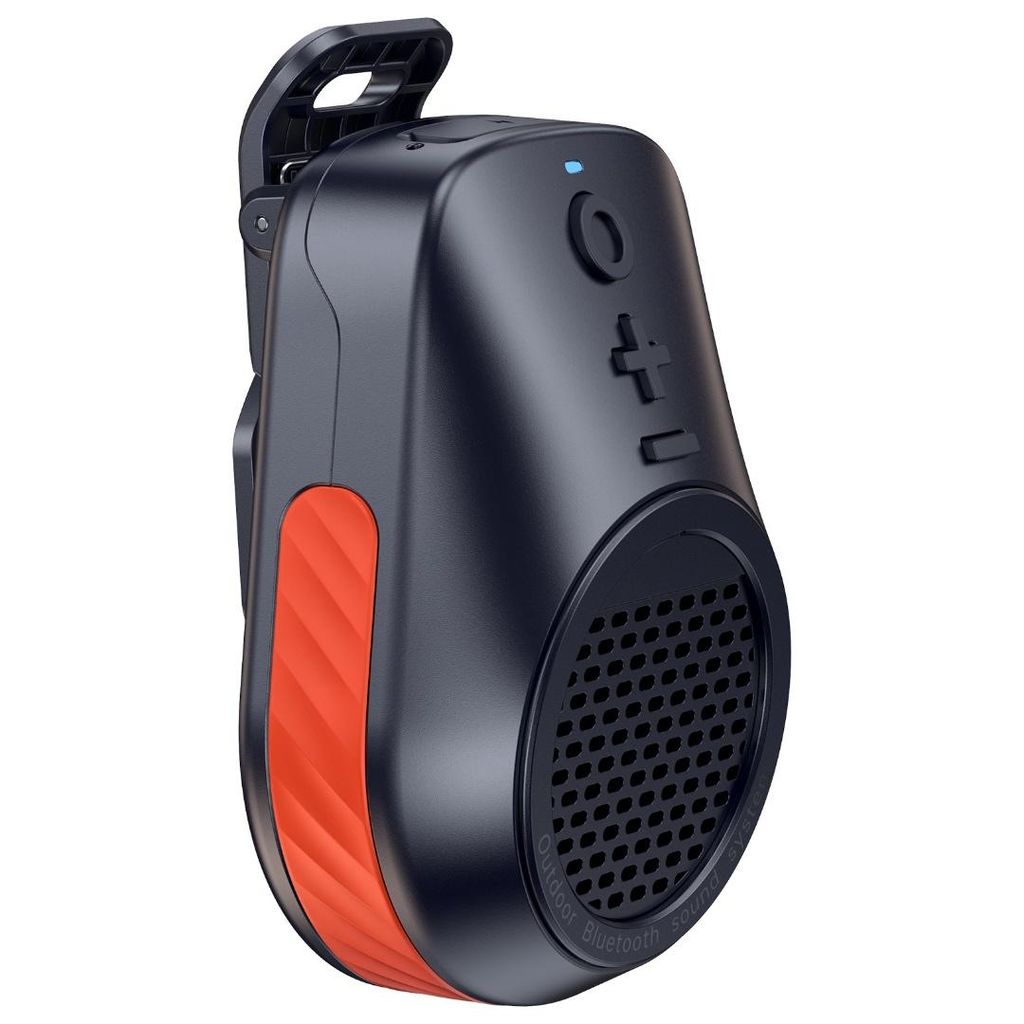 ZELURXX Tragbarer Bluetooth-Lautsprecher mit Clip, IPX5 wasserdicht, 10h Laufzeit, 360° Sound, HiFi Klang, Magnetisches Design