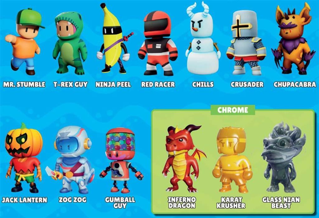 Stumble Guys 3D Serie 5 Minifiguren | 1x Sammeltüten