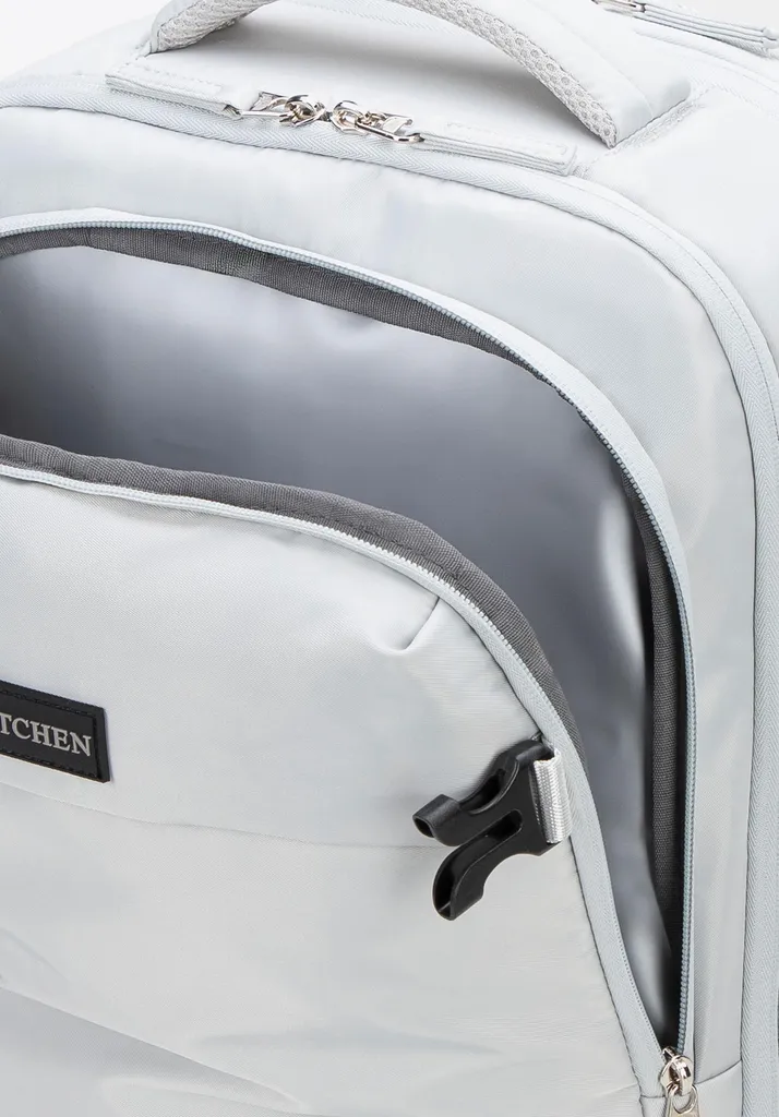 Sac à Dos Avion Multifonctionnel Blanc Crème Polyester Extensible - 9
