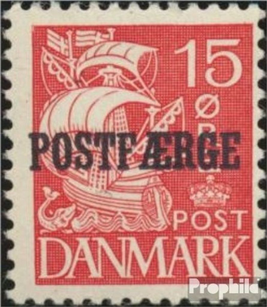 Briefmarken Dänemark 1936 Mi PA17I gestempelt Postfähremarken