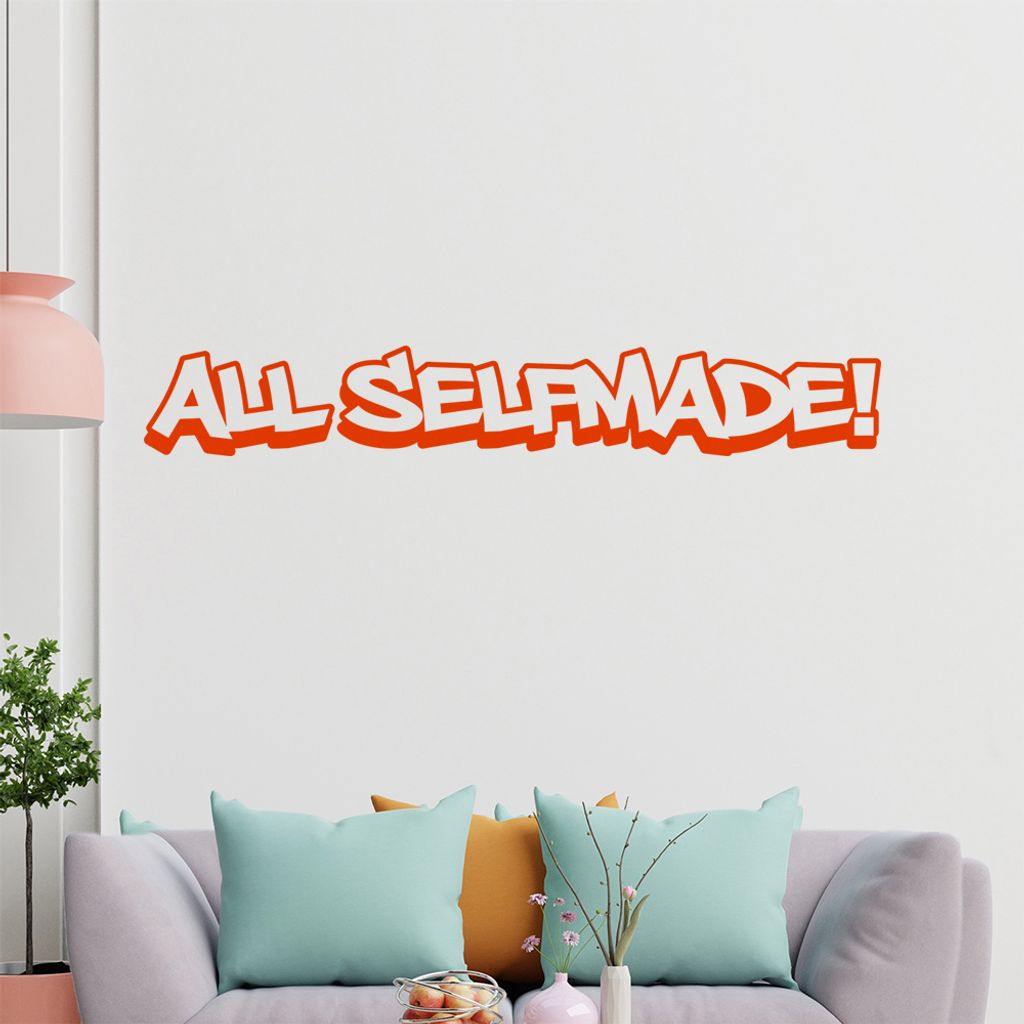 KIWISTAR All selfmade! - DIY HipHop Rap Graffiti Font Wandtattoo in 6 Größen - Wandaufkleber Wall Sticker - Dekoration, Küche, Wohnzimmer, Schla...