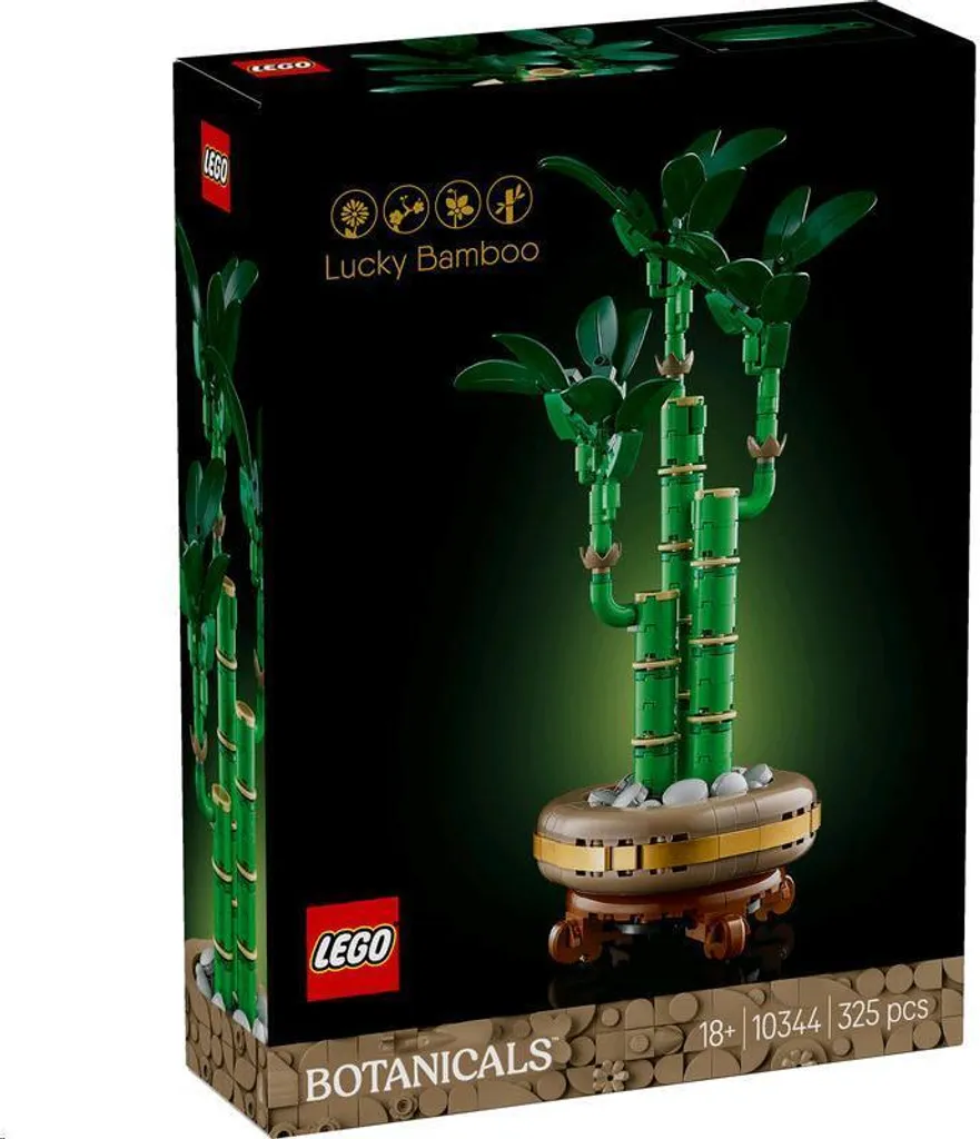 LEGO 10344 Botanicals Bambou de la Chance, Kit de Construction Déco Zen - 53
