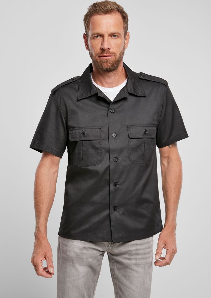 Brandit US Shirt z krótkim rękawem czarny, M Zdjęcie produktu 