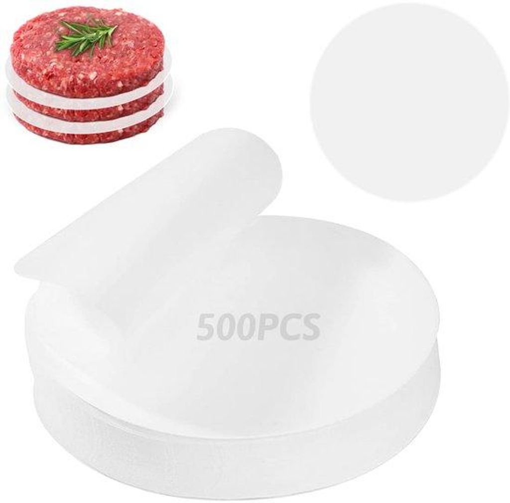 500 Stück Rundes Grillpapier, 11 cm, Antiaanbakhülle, Grillzubehör