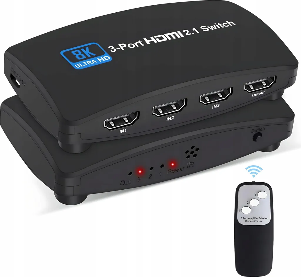 Répartiteur HDMI 2.1 3x1 : Connectez 3 appareils sur 1 port TV 8K
