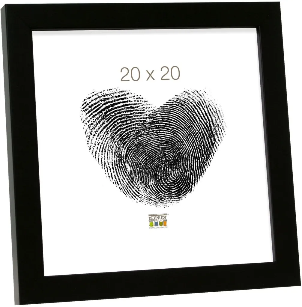 Cadre photo bois noir 20x30 cm S40R - Protection durable anti-poussière