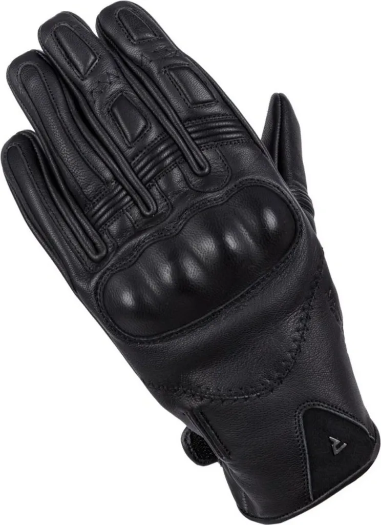 Gants Rebelhorn Thug II RHGLVTHUGII01 en cuir noir pour moto urbaine