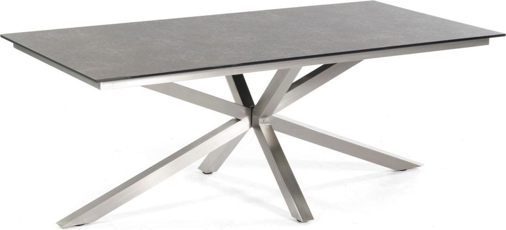 Sonnenpartner Gartentisch Base-Spectra diagonal 200x100 cm Edelstahl