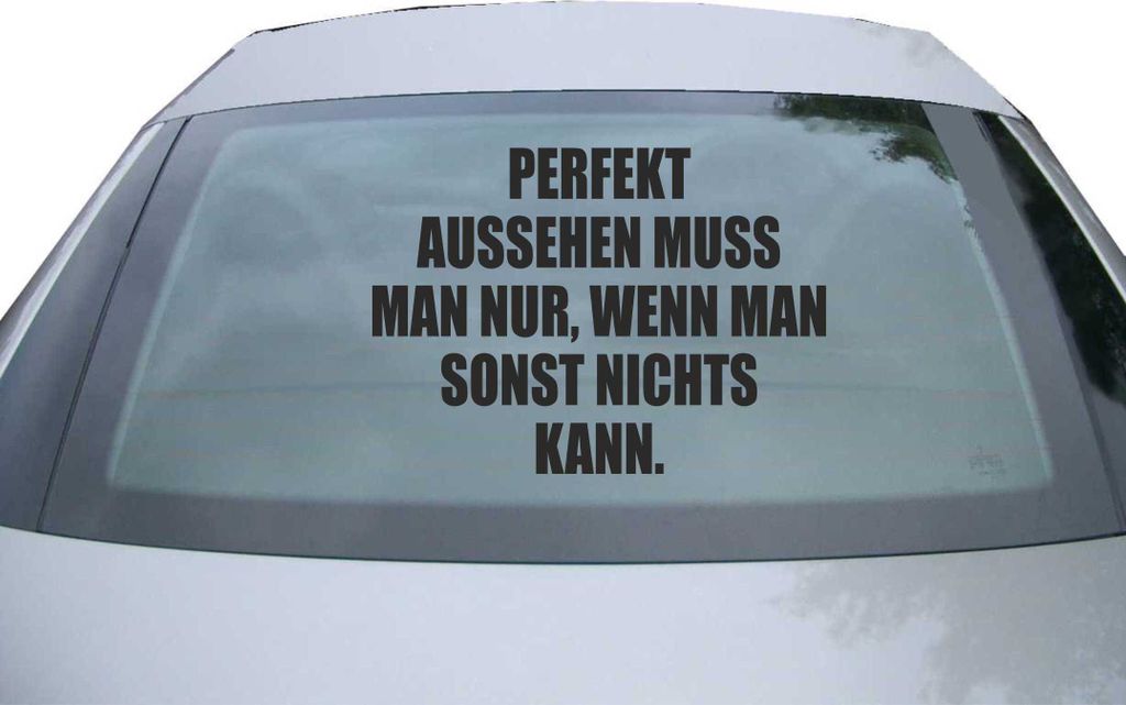 Indigos UG - Aufkleber Heckscheibe & Motorklappe DE6201 - schwarz - 600x430 mm - perfekt - Auto Scheiben Fenster Heckklappe Tuning Racing JDM - Die...