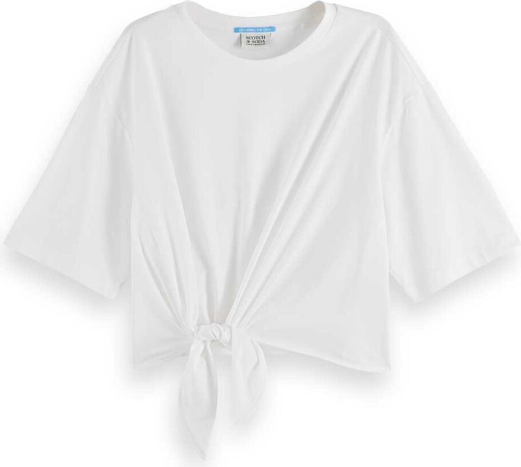 Scotch & Soda U9a00657t Kurzarm-t-shirt Weiß S Frau Weiß S