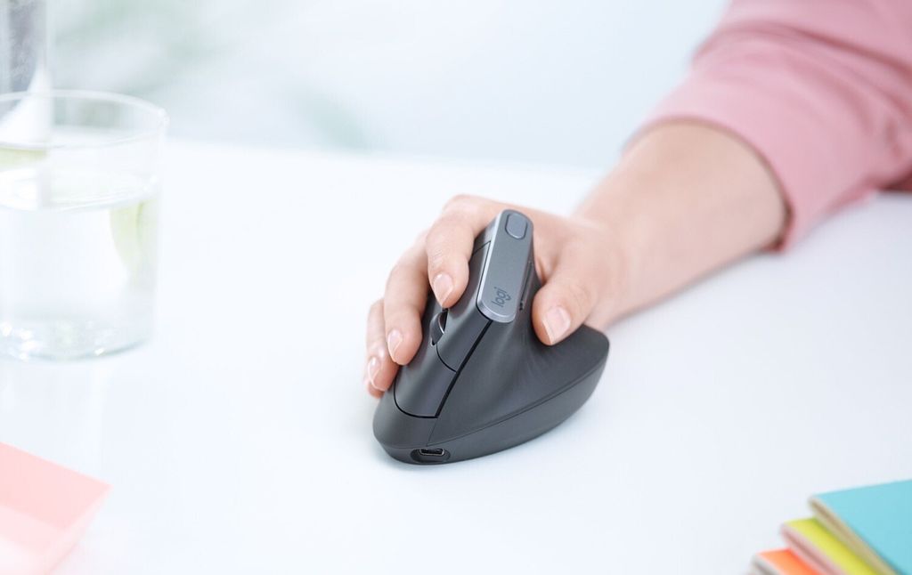 Logitech Wireless Mouse MX Vertical ergonomisch black Obrázok produktu 66