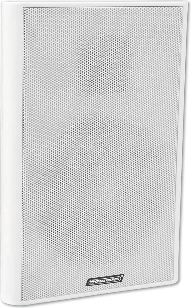 Haut-parleur mural Omnitronic FPS-5 ELA 80710550 blanc extra plat