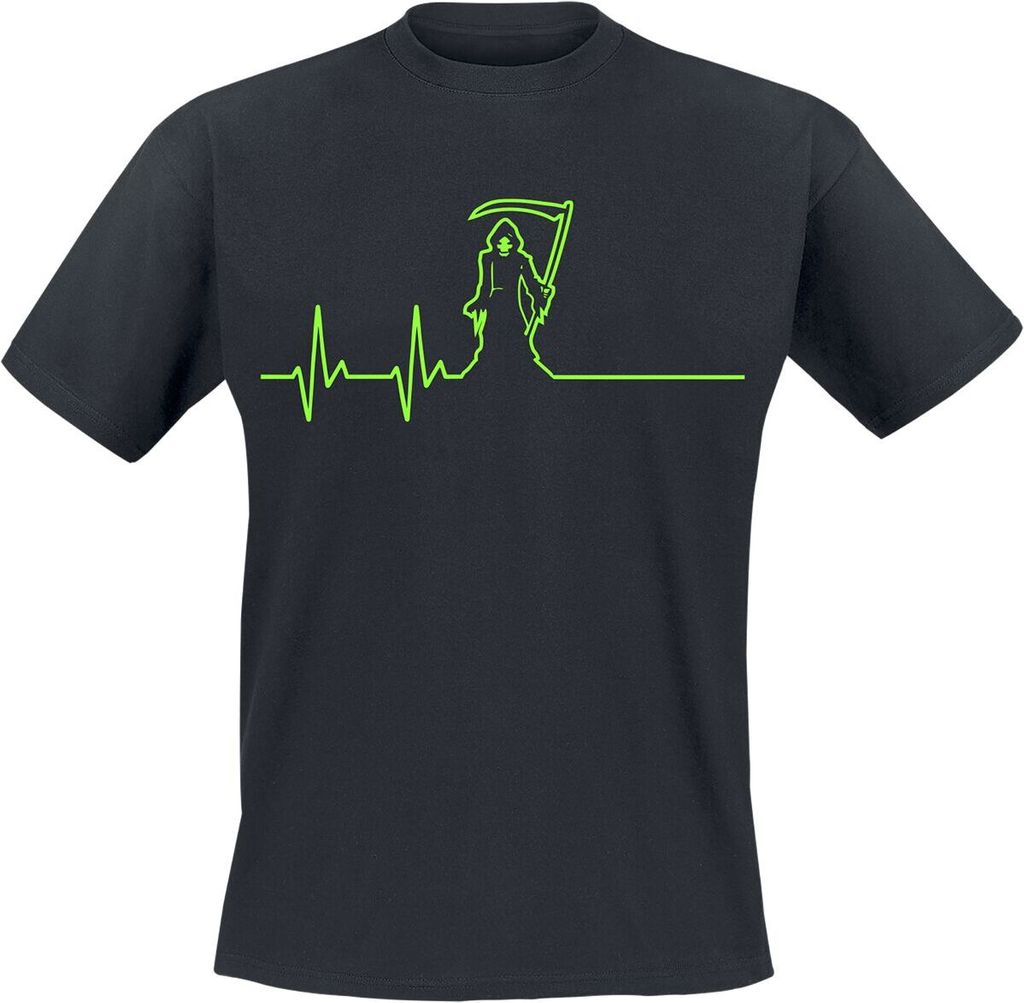 Sprüche T-Shirt Herren EKG - Reaper schwarz XXL