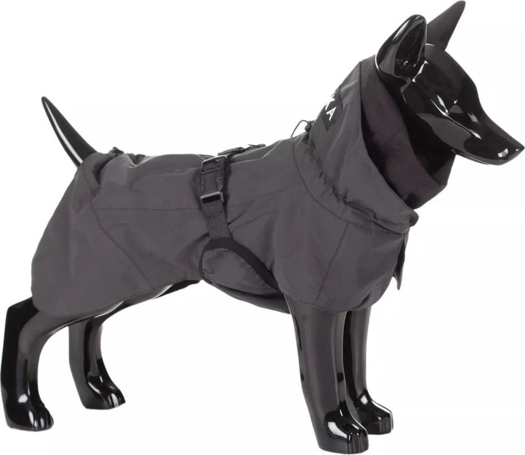 PAIKKA Hunde Regenmantel reflektierend "Visibility Raincoat" dark/anthrazit