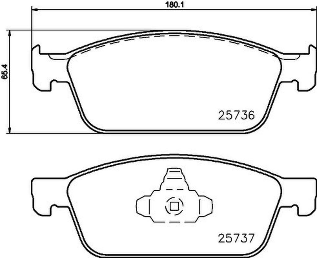 HELLA Bremsbeläge Satz Vorne Bremsklötze für FORD FOCUS III Turnier 8DB 355 020-831