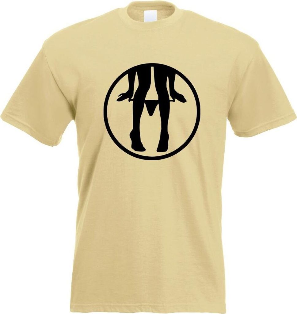 Kiwistar - T-Shirt - Khaki - Panty Dropper Rund Motiv Bedruckt Funshirt Design Print - mit Motiv Bedruckt - Funshirt Design - Sport - Freizeit - He...