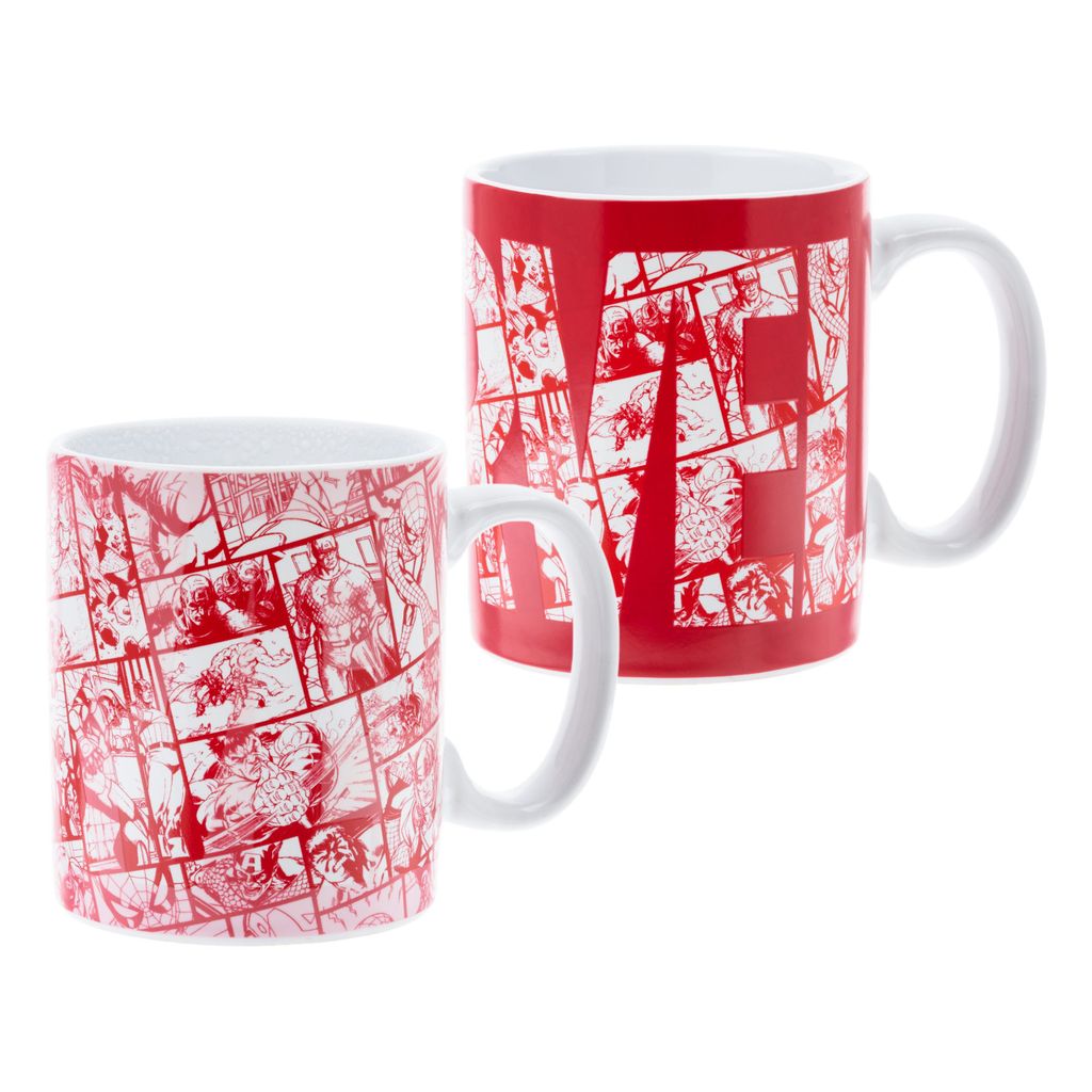 Becher mit wechselndem Marvel-Logo