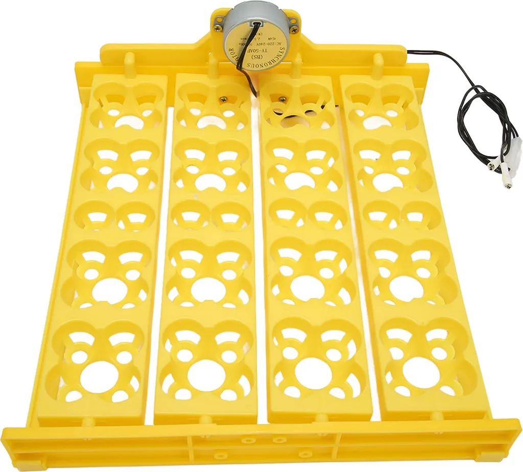 Plateau tournant automatique AC220V pour incubation de 72 œufs caille