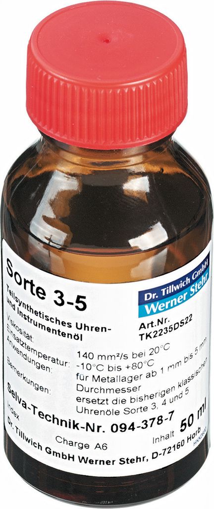 Dr. Tillwich Uhrenöl Nr. 3-5 – Klassisches Uhrenöl für Produktbild 