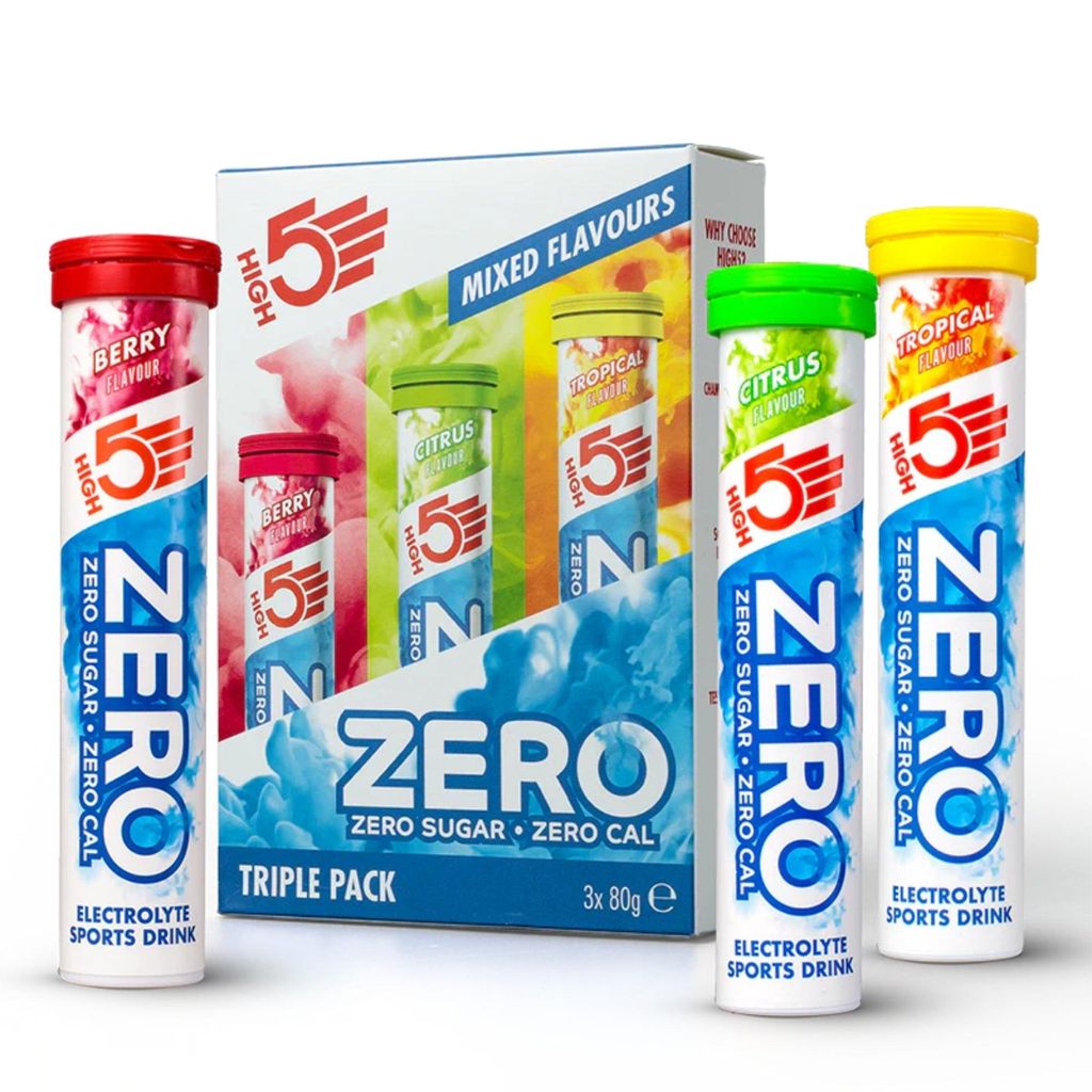 HIGH5 ZERO Elektrolyt-Brausetabletten Mix – Berry, Citrus & Produktbild 