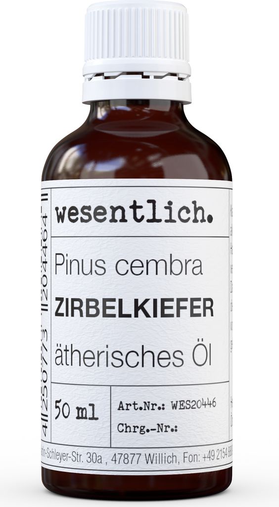 Ätherisches Öl Zirbelkiefer 50ml, 100% naturrein, unverdünnt, ohne synthetische Duftstoffe