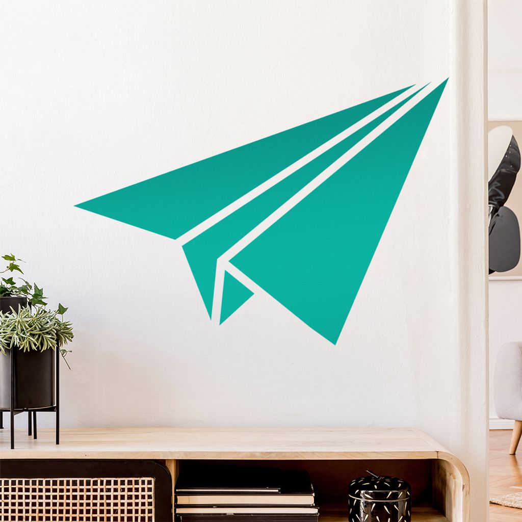 Papierfalten Papierflieger Wandtattoo Wandaufkleber Wall Sticker - Dekoration, Küche, Wohnzimmer, Schlafzimmer, Badezimmer