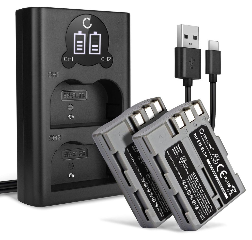 CELLONIC 2x Batterie pour Appareil photo Compatible avec Image du produit 