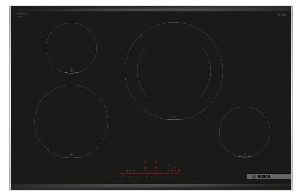 Bosch Induktionskochfeld mit 4 Zonen 7400W Schwarz - PIE875HC1E