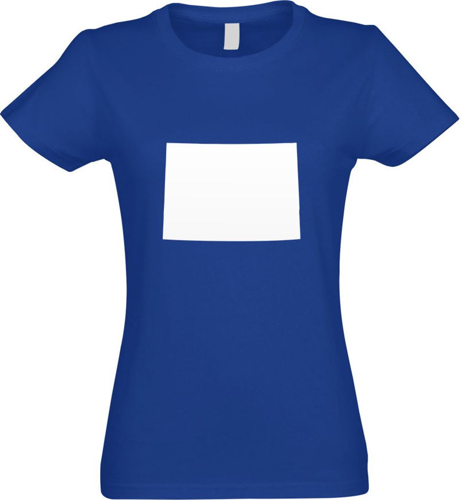 Kiwistar - T-Shirt tailliert - Damen - royal - USA - Colorado Denver - mit Motiv Bedruckt - Funshirt Design - Sport - Freizeit - Damen - S