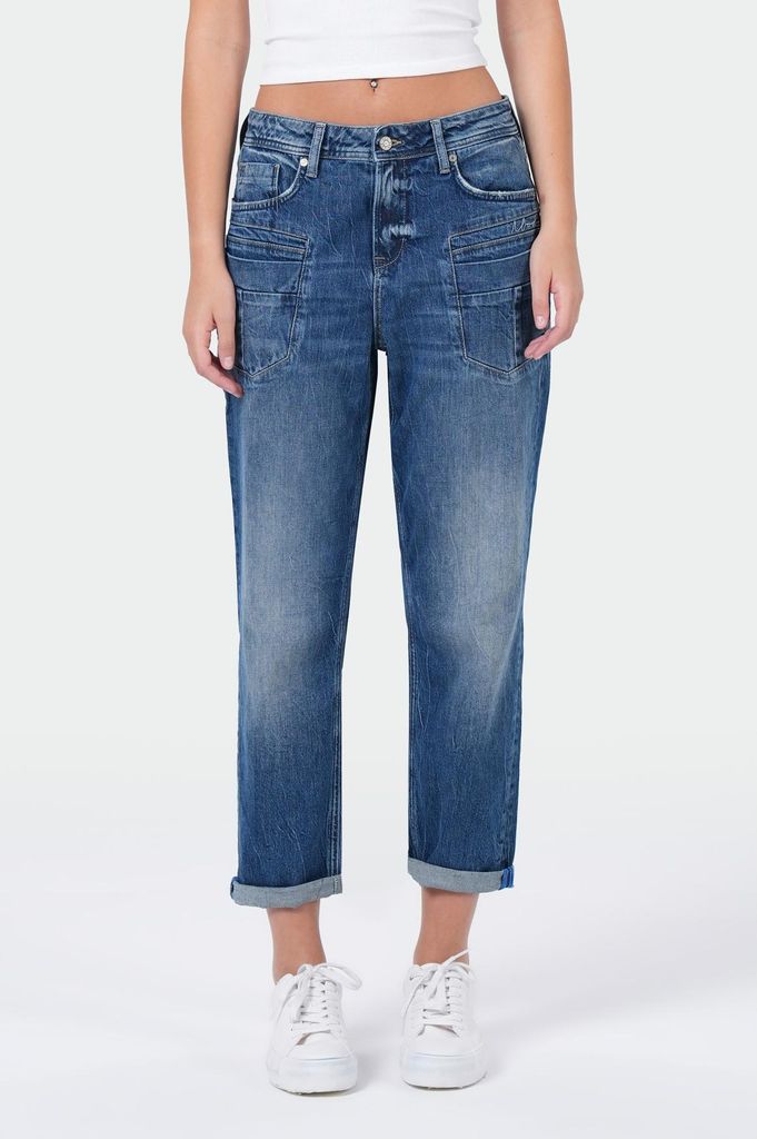 M.O.D Miracle of Denim Ivy Boyfriend Jeans Damen Essence Blue