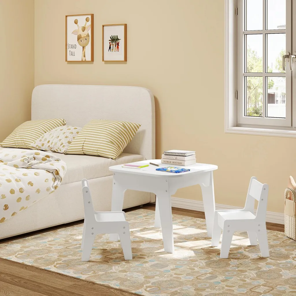Table d'activité réversible avec 2 chaises et coffre de rangement 60cm - 5