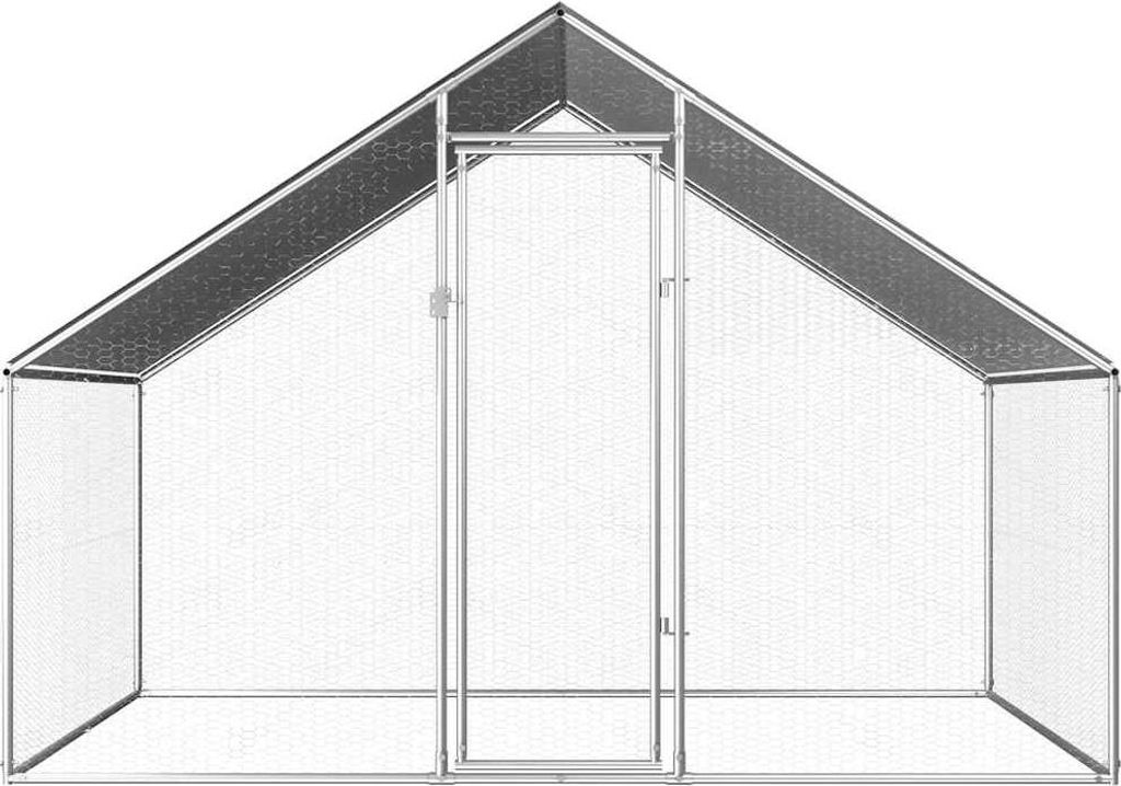 vidaXL Outdoor-Hühnerkäfig 2,75x2x1,92 m Verzinkter Stahl