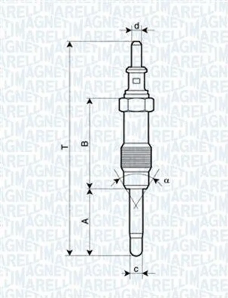 Magneti Marelli 062900046304 Candeletta Sprinter Vario Ricambio Originale