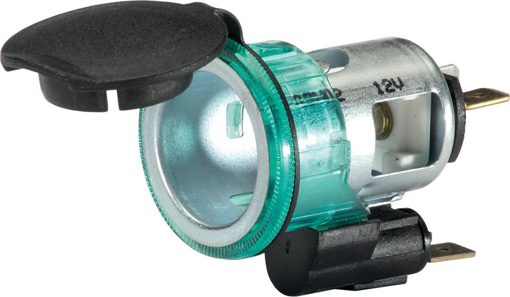 HELLA 8JB 008 023-011 Steckdose 12V 2-polig Einbau grün