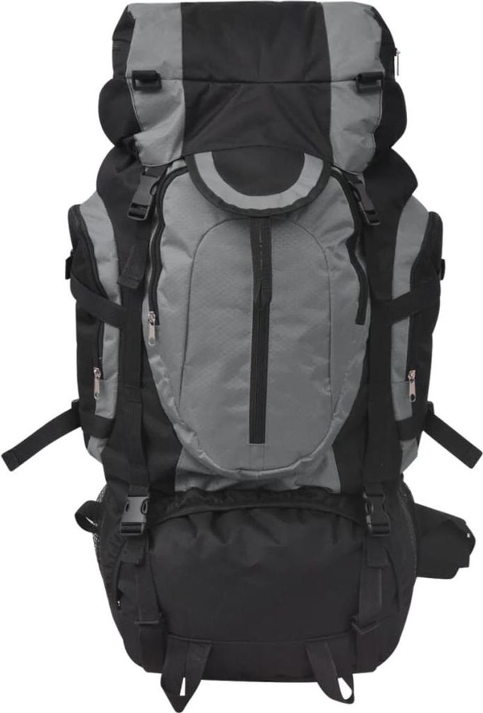 vidaXL Turistický batoh XXL 75 L Black and Grey Obrázok produktu 
