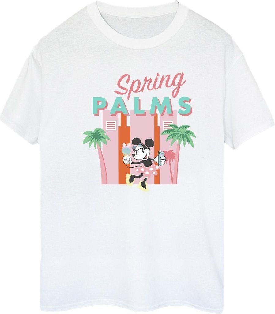 Disney - "Spring Palms" T-Shirt für Damen BI38450 (S) (Weiß)