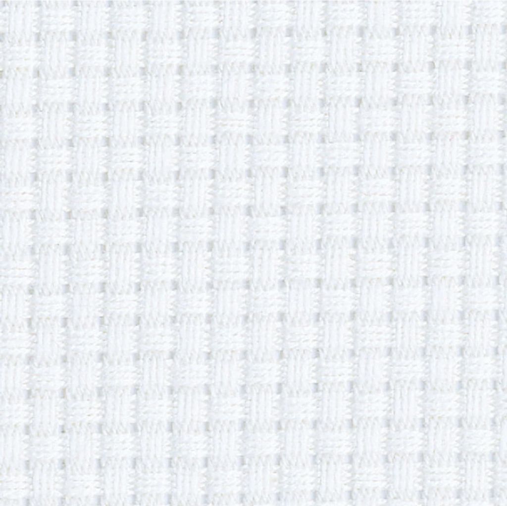 Olympus Handarbeitsstoff Javacross fine für Kreuzstich, Aida 11ct, weiß, 90x50cm, 5500/1006, Baumwolle, hergestellt in Japan
