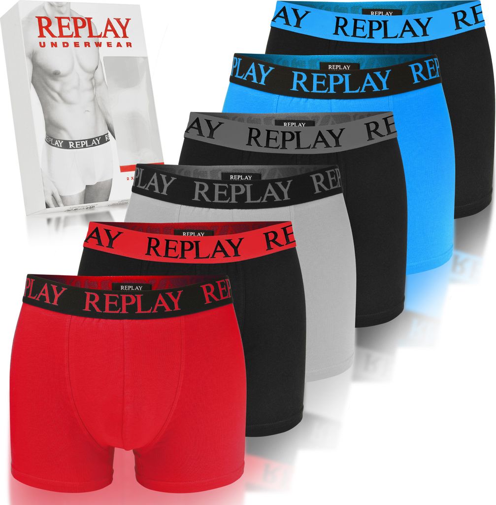 Replay 6-Pack Boxerky Pro Muže - Sada Spodních Kalhot Pro Obrázek produktu 