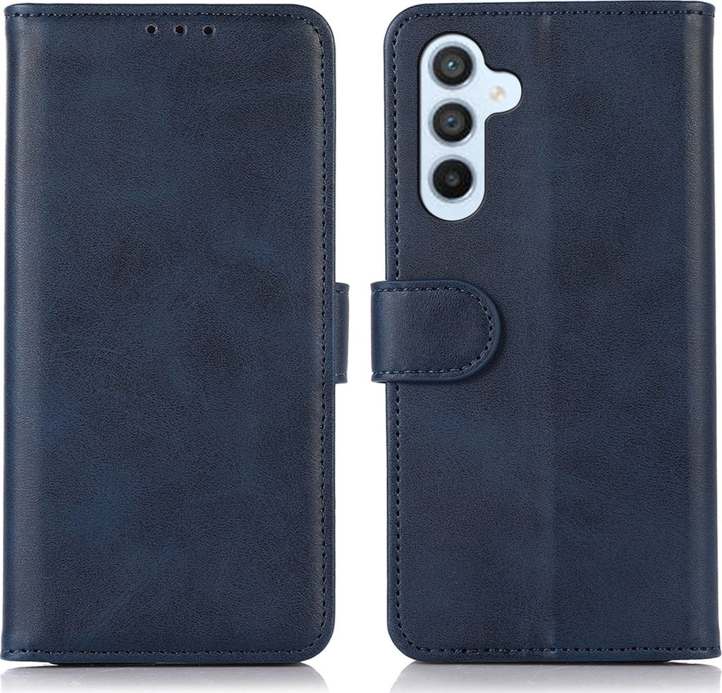 Mobigear Wallet Samsung Galaxy A35 Hülle Klapphülle Geldbörse - Blau